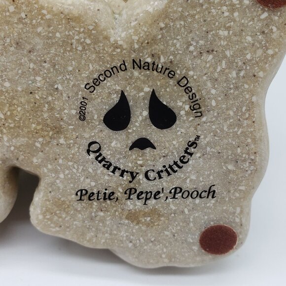 2001 Quarry Critters Petie, Pepe, Pooch Dog Figurine - Picture 7 of 8
